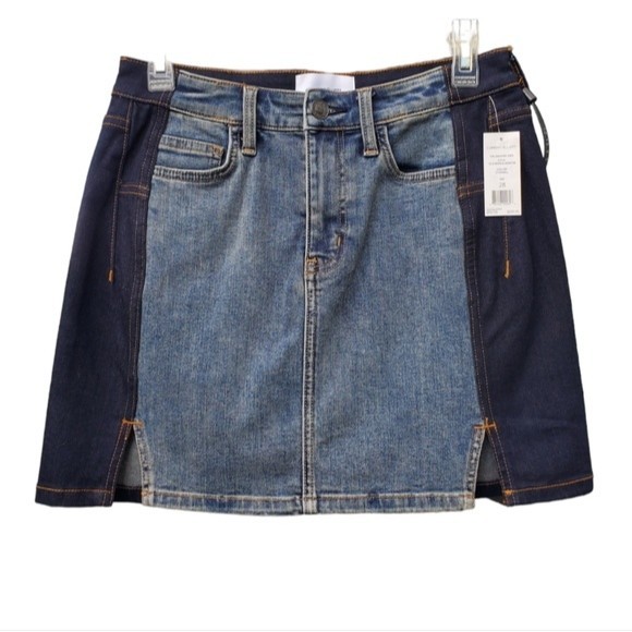 NWT Current/Elliott The Mashed Mini Denim Skirt - Picture 10 of 15